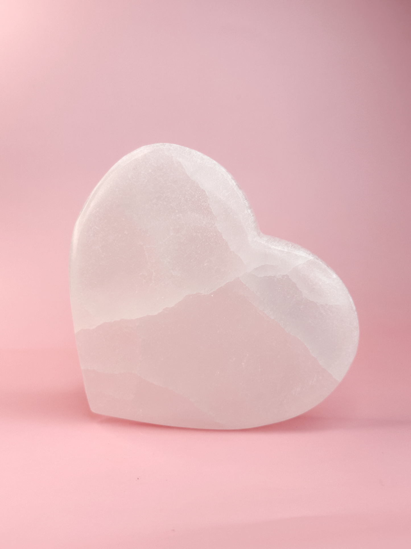 Large Satin Spar (Selenite) Heart