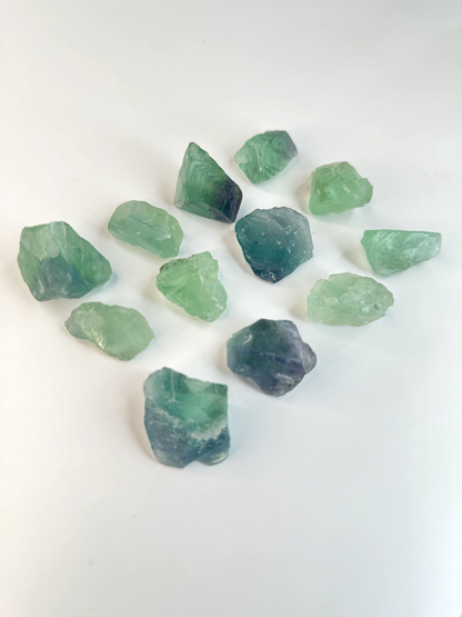 Small Raw Green Fluorite