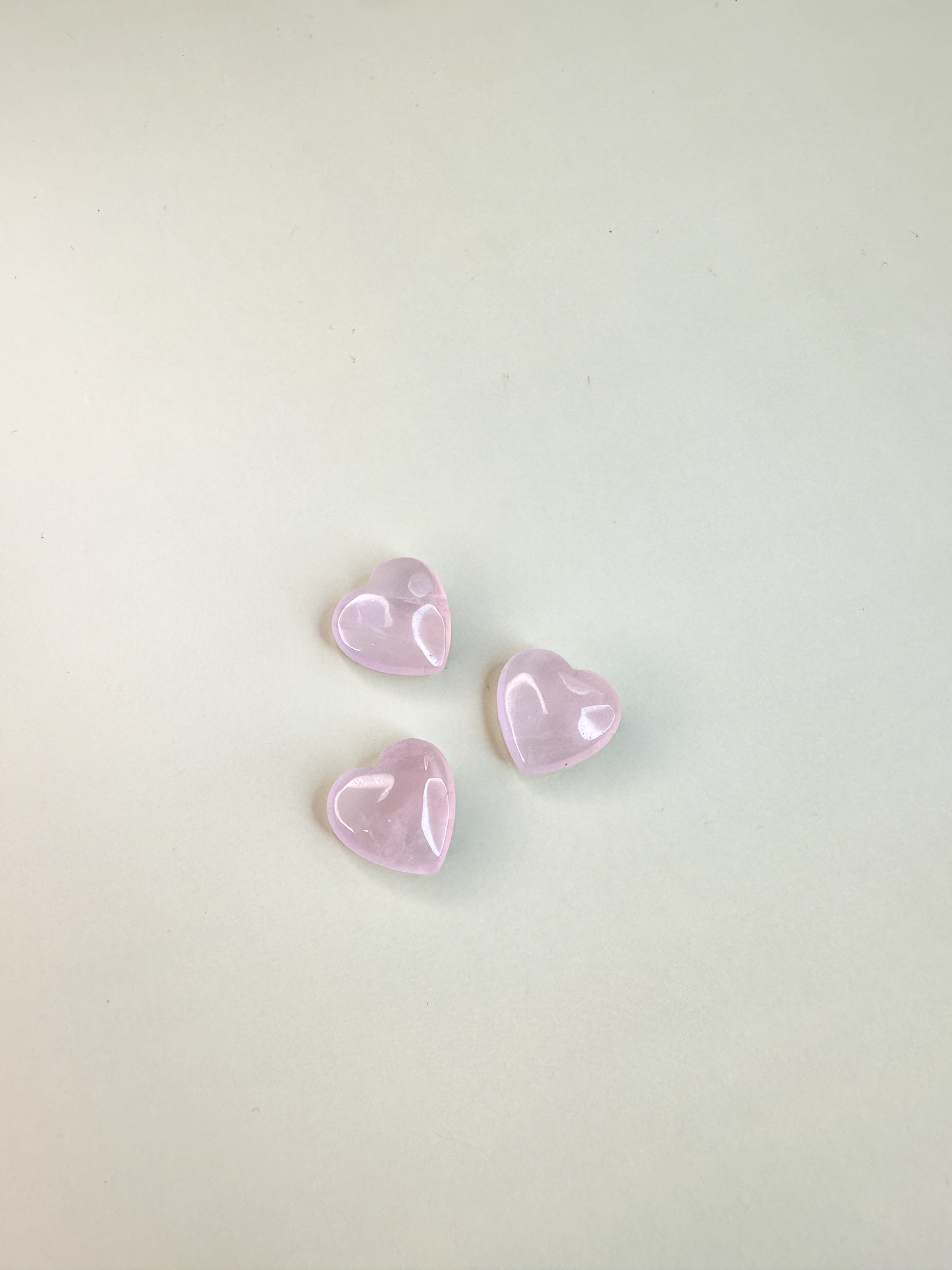 Rose Quartz Hearts *MINI* (Slight Imperfections)