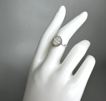 Moonstone Oval Ring | S925 Size 8 | Flashy