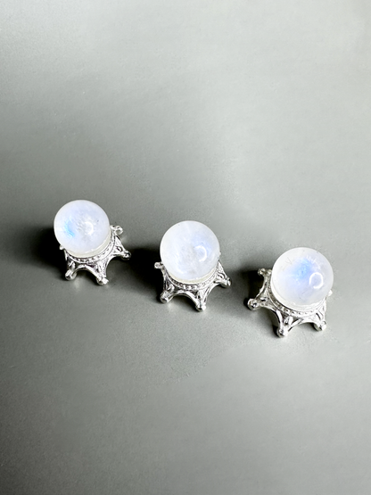 Rainbow Moonstone Mini Spheres | Flashy