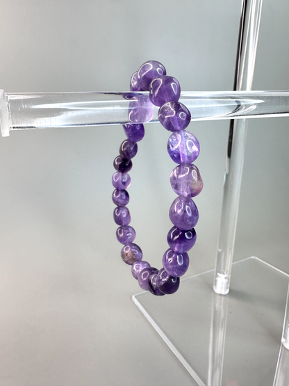 7mm Amethyst Nugget Bracelet