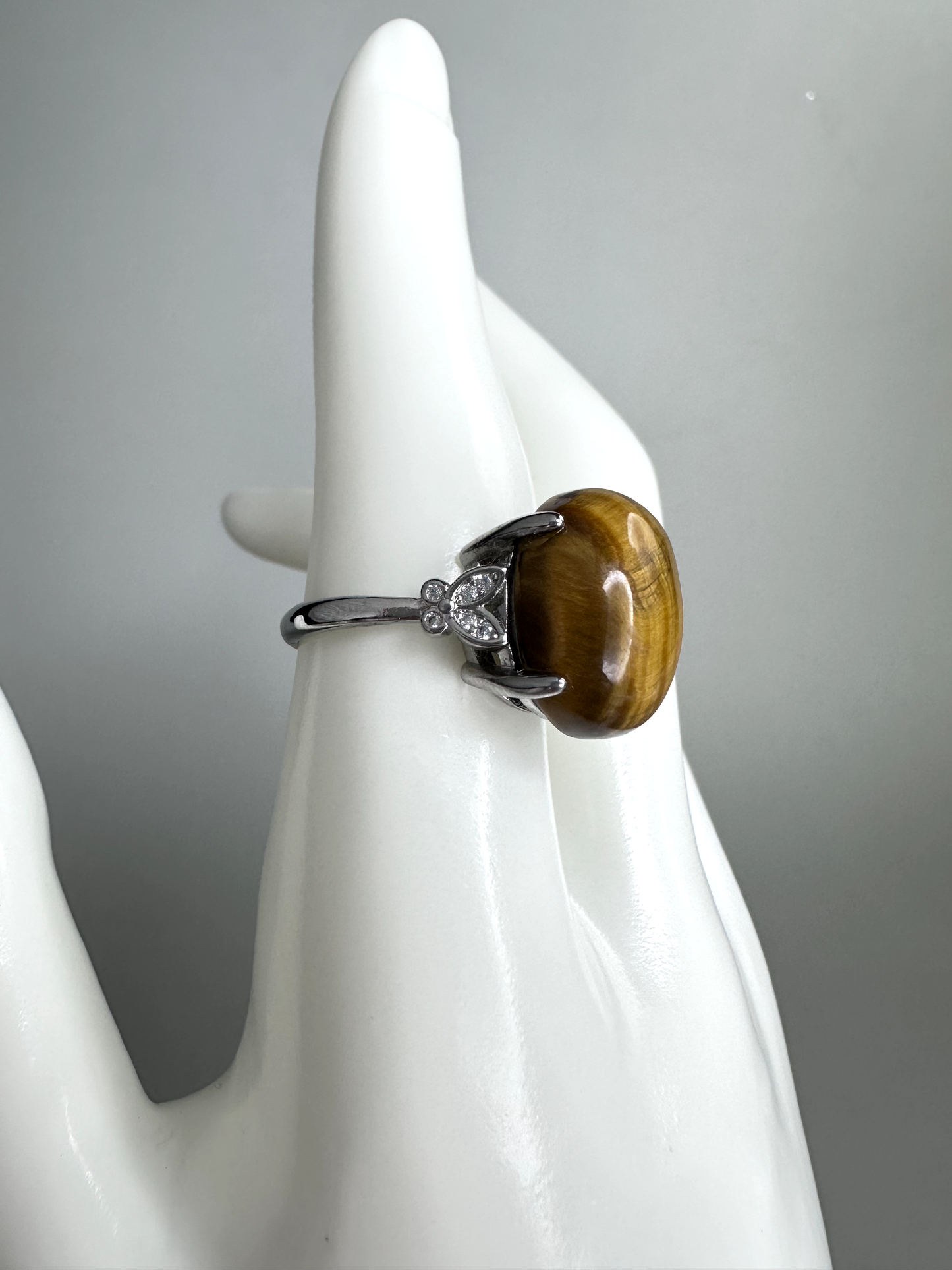 Tigers Eye Ring  | Adjustable | S925